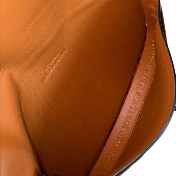 LOEWE Tan Leather Mini Heel Crossbody Pouch Bag Made in Spain - Picture 9 of 13